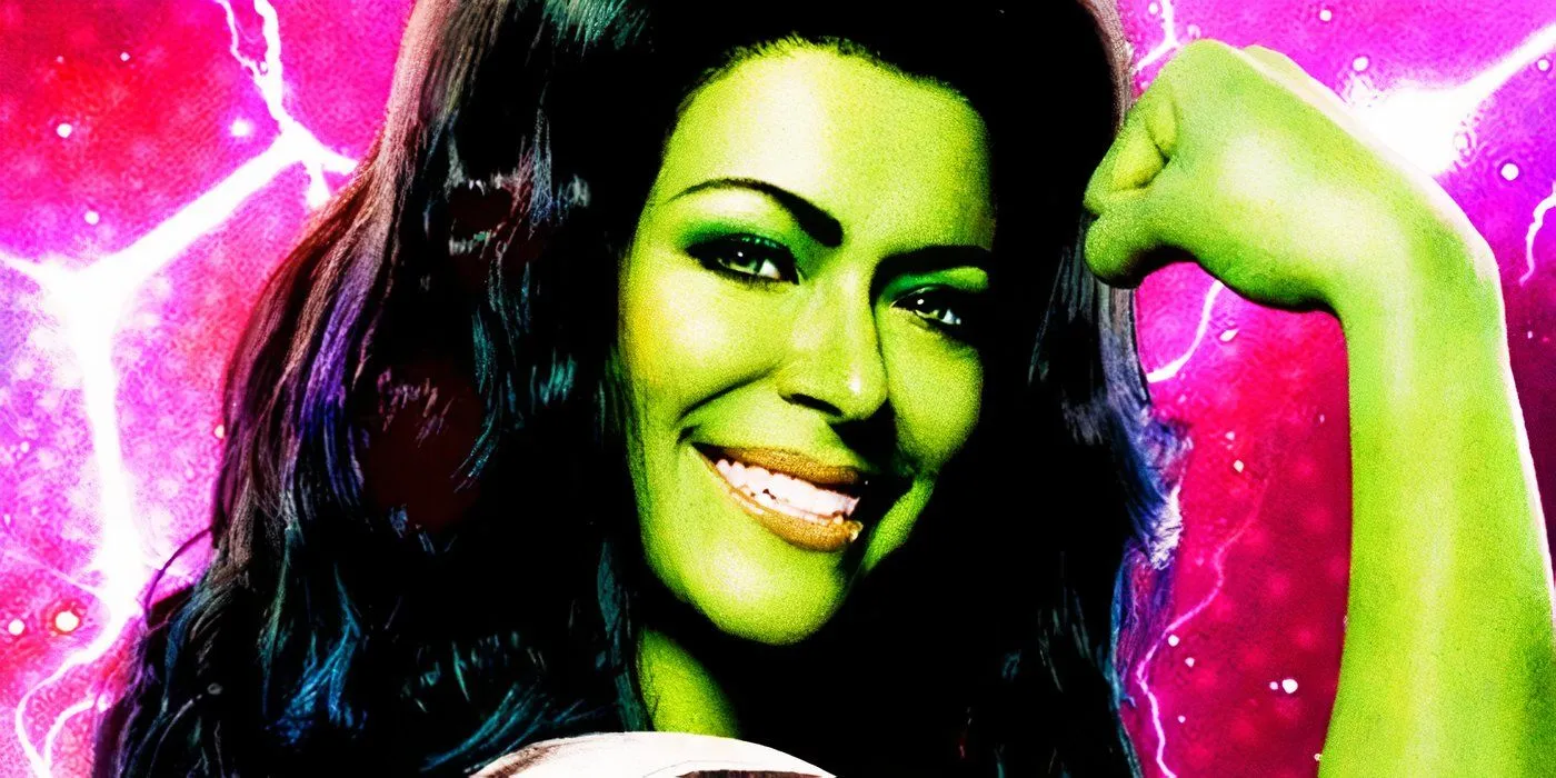 She-Hulk flexing on Marvel Studios' banner on Disney+