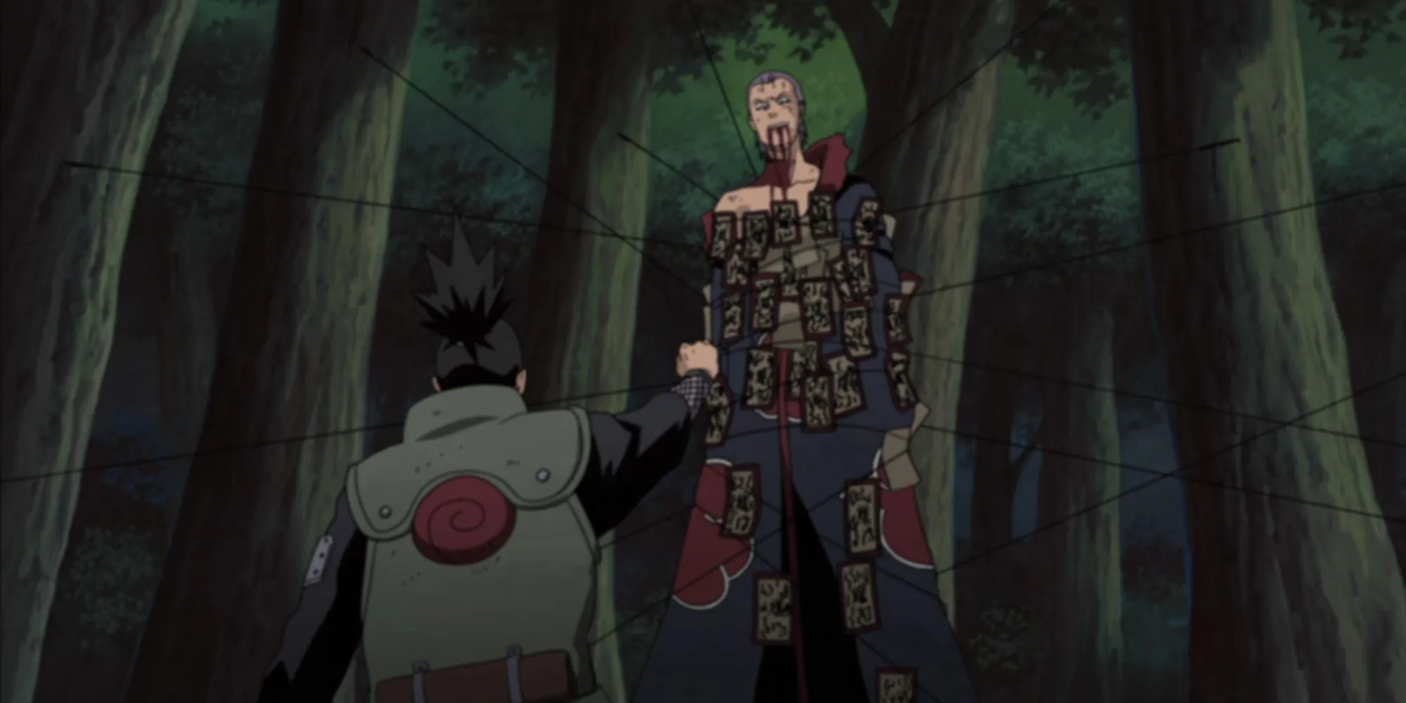 Shikamaru avenging Asuma