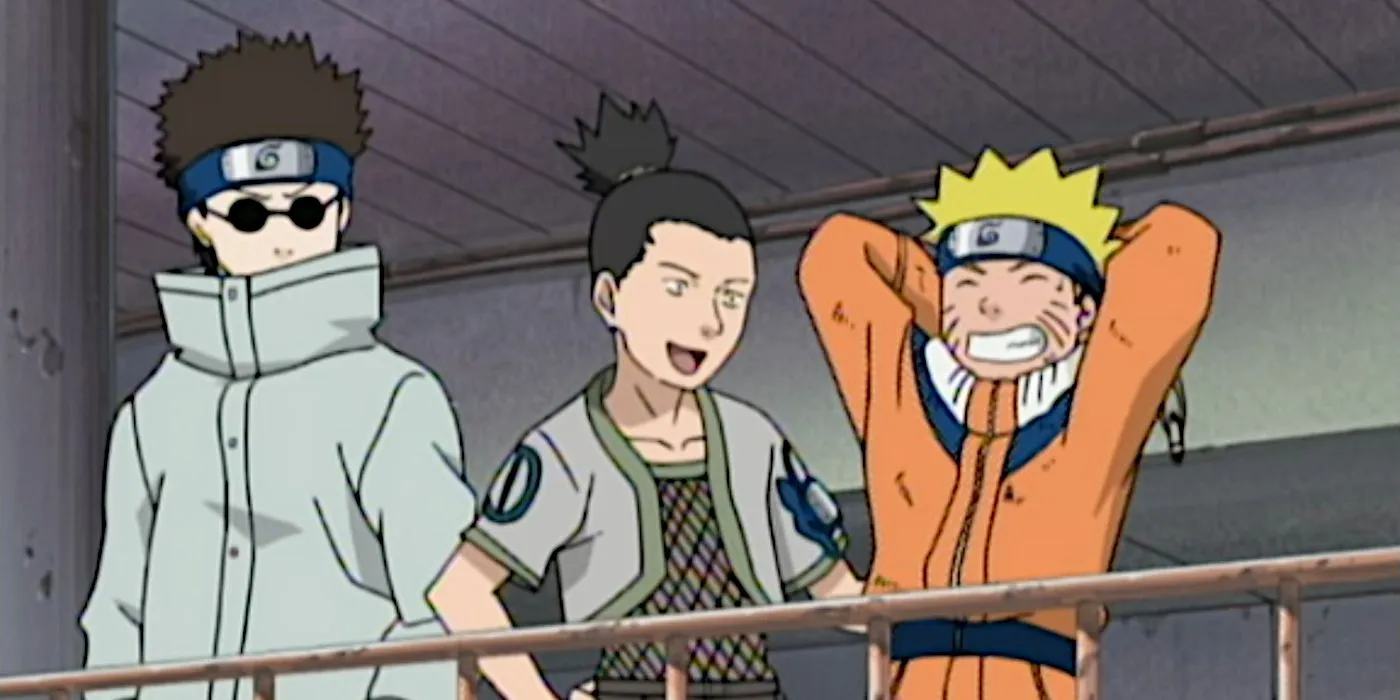 Shikamaru congratulating Naruto Shikamaru congratulating Naruto