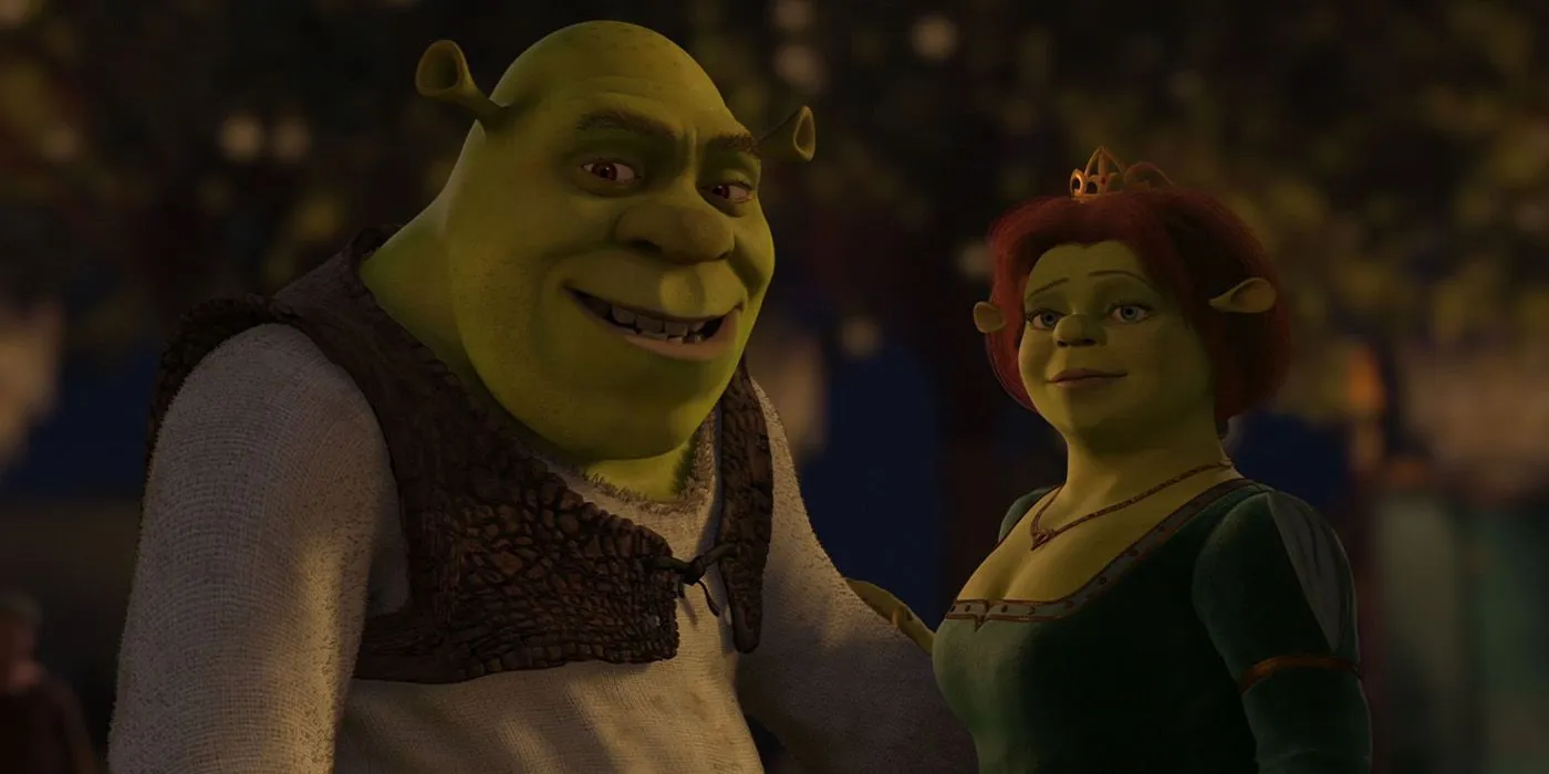 Shrek with Fiona in Shrek 2