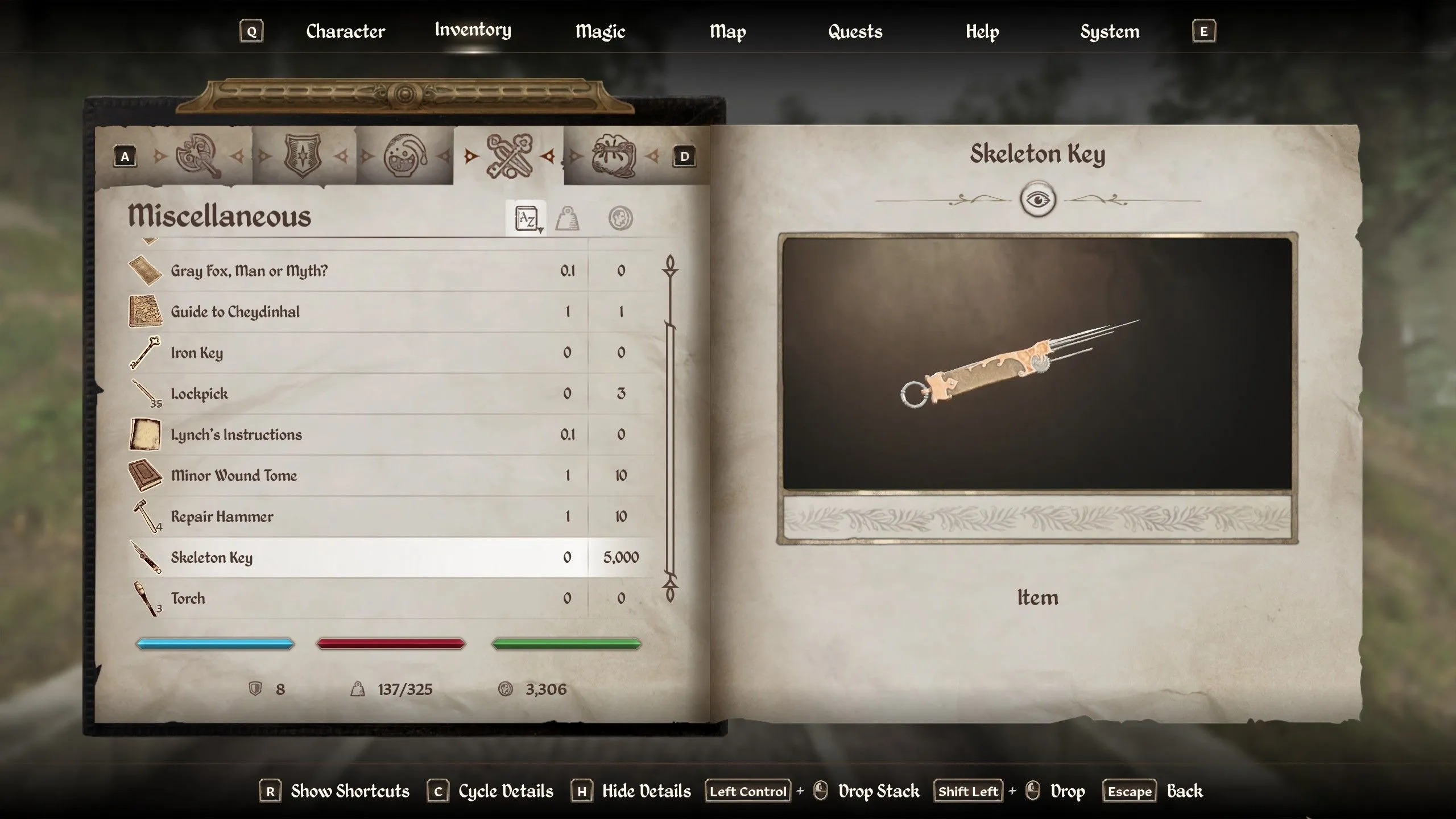 Skeleton Key in Oblivion Remastered Skeleton Key in Oblivion Remastered