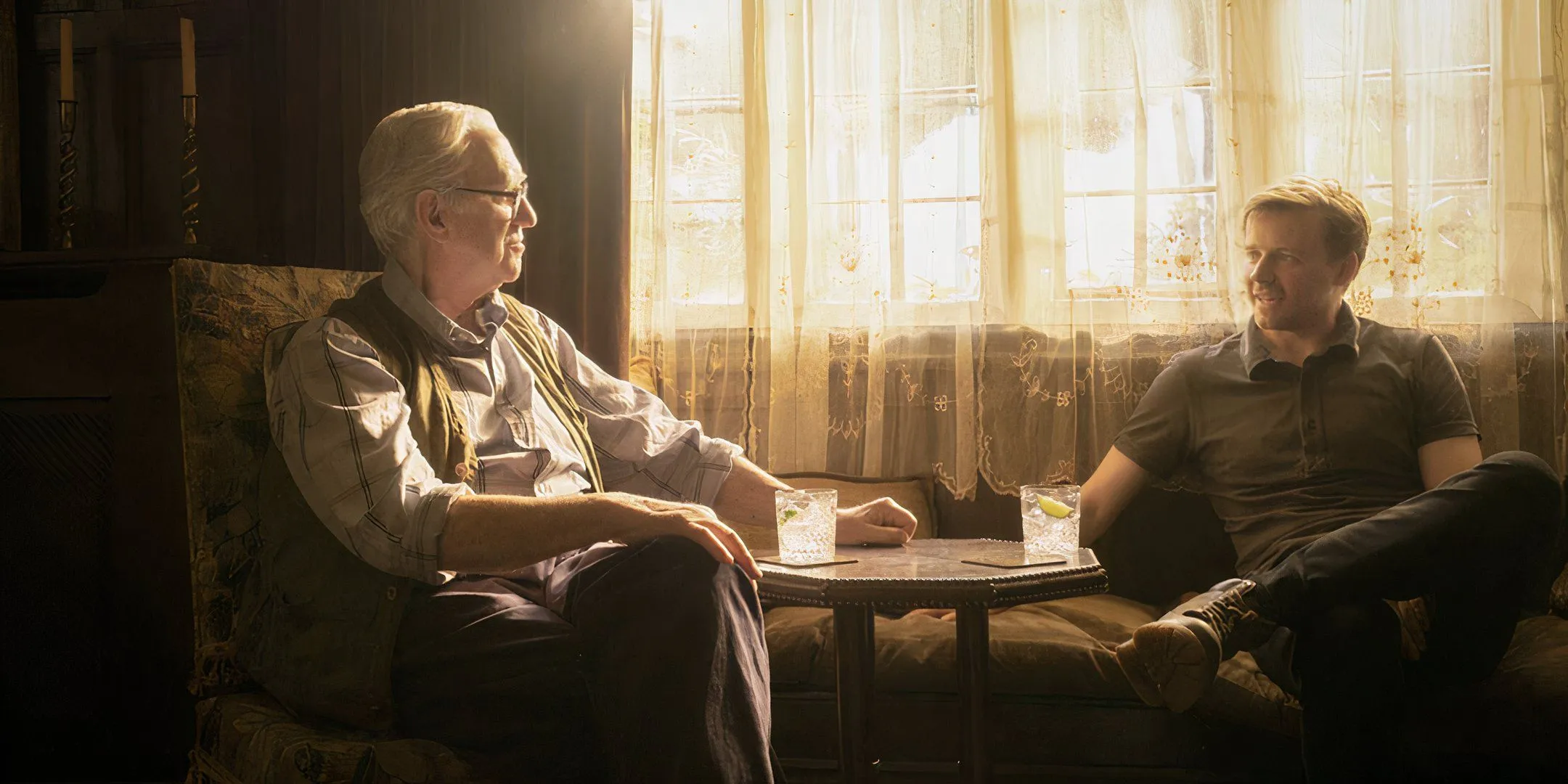 David Cartwright (Jonathan Pryce) with his grandson River (Jack Lowden) in Slow Horses David Cartwright (Jonathan Pryce) with his grandson River (Jack Lowden) in Slow Horses