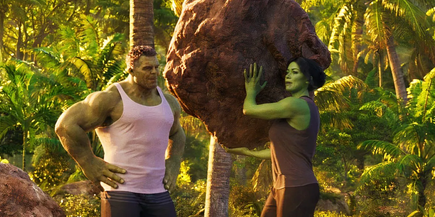 Smart Hulk watching She-Hulk in She Hulk: Attorney at Law