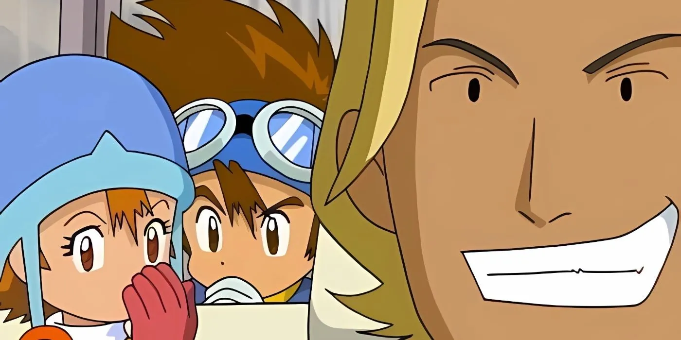 Sora and Tai talk about the stranger who picked them up from the road. Sora and Tai talk about the stranger who picked them up from the road.