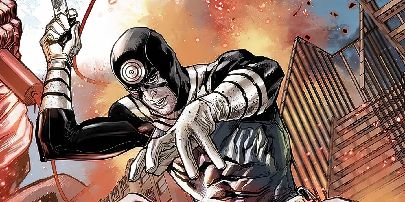 Spider-Girl confronting Bullseye Spider-Girl confronting Bullseye