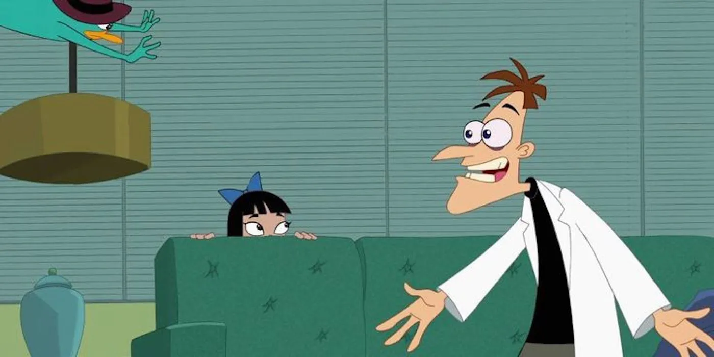 Stacy Hiding from Doofenshmirtz