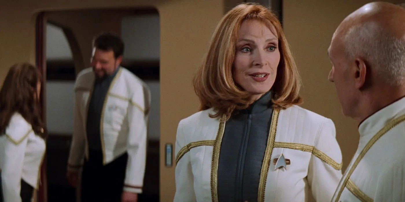 Dr. Crusher and Picard