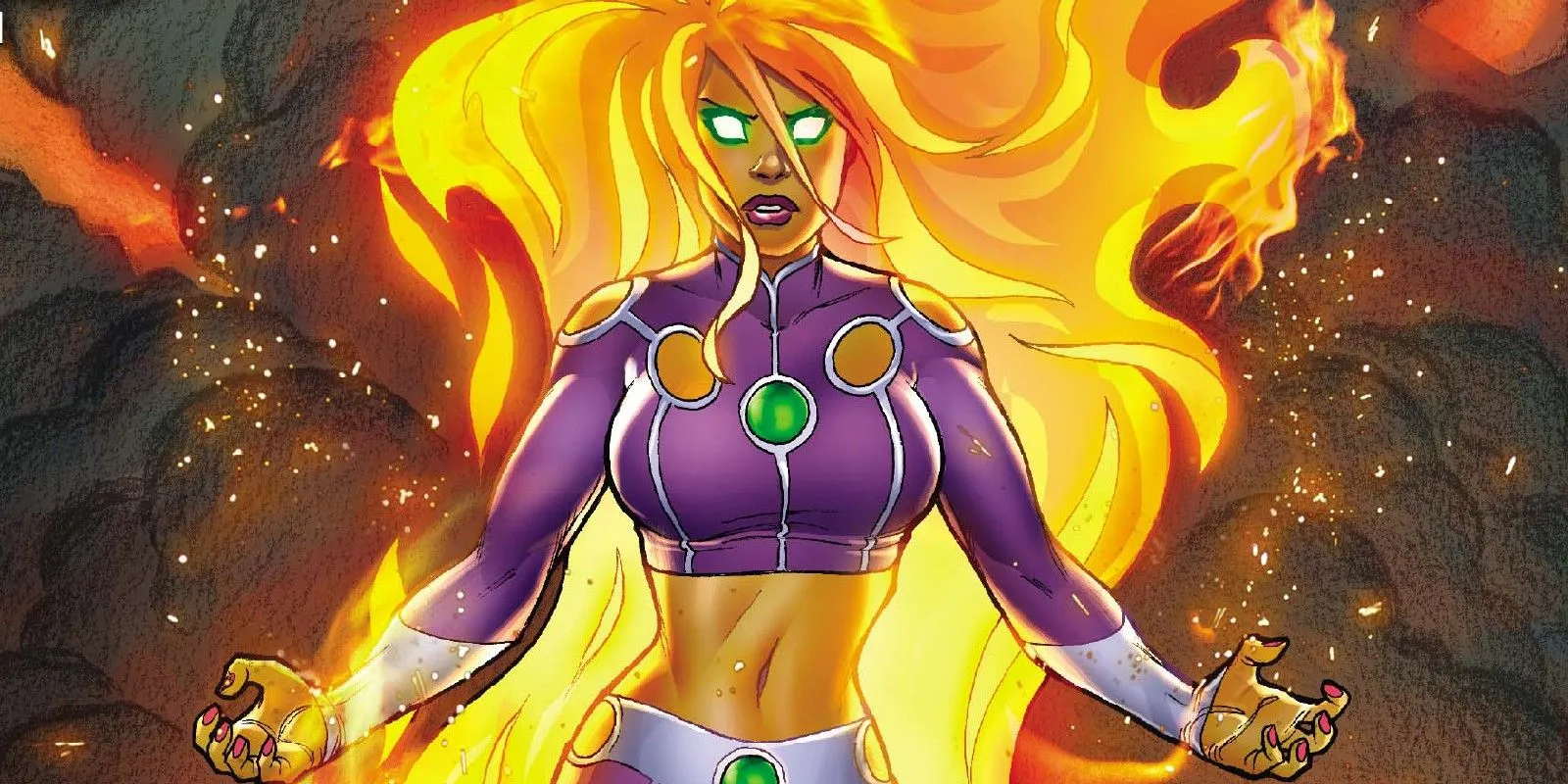Starfire Glowing in Flames Starfire Glowing in Flames