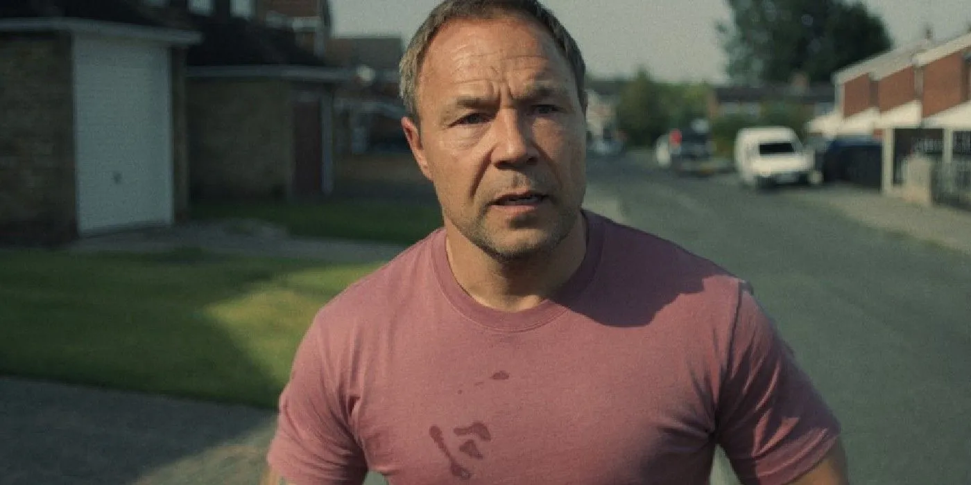 Stephen Graham looking concerned in Adolescence Stephen Graham looking concerned in Adolescence