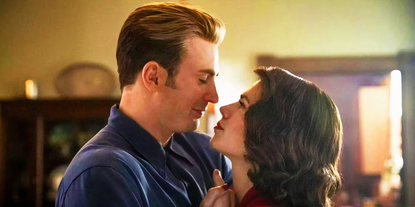 Steve Rogers and Peggy Carter finally dancing in Avengers Endgame Steve Rogers and Peggy Carter finally dancing in Avengers Endgame