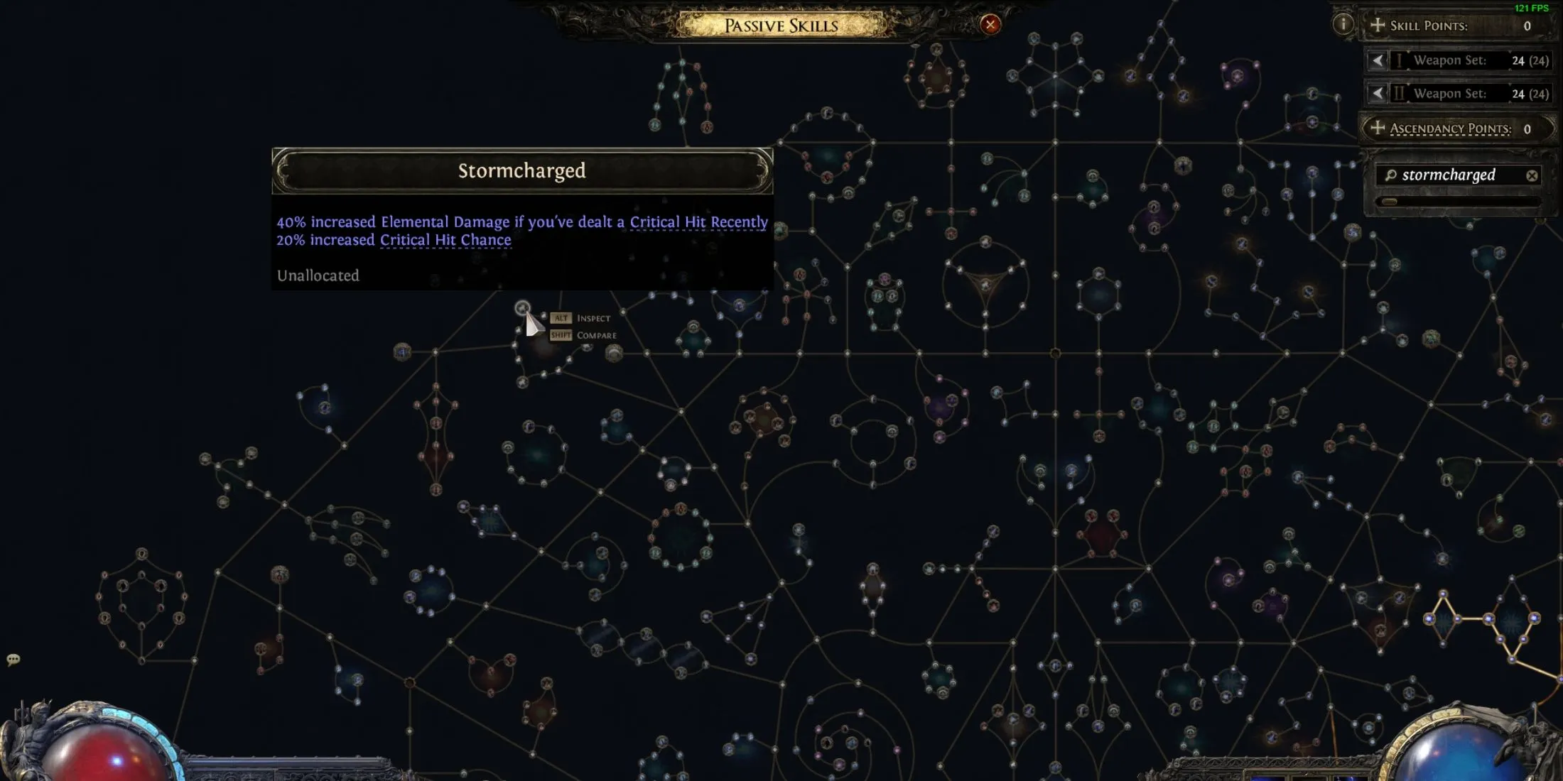 Stormcharged location in passive tree in Path of Exile 2 Stormcharged location in passive tree in Path of Exile 2