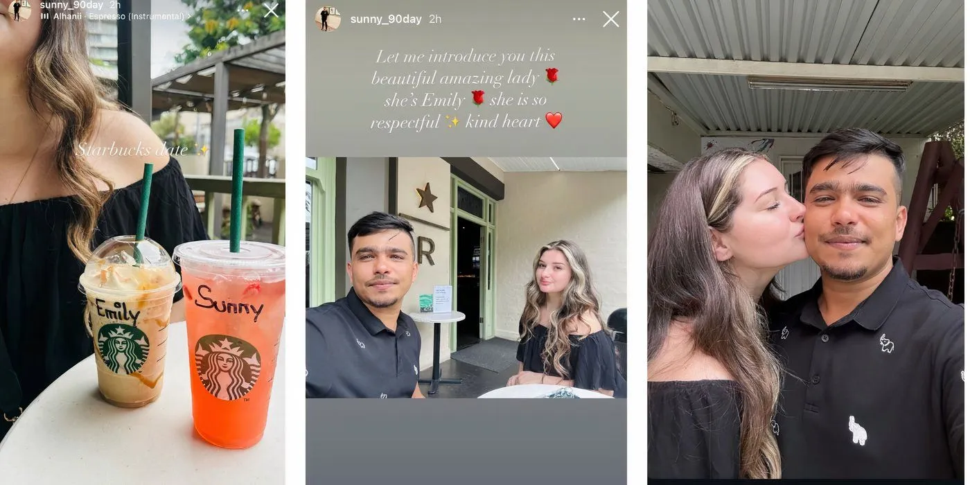 Sunny Mahdi with girlfriend Emily in 90 Day Fiance