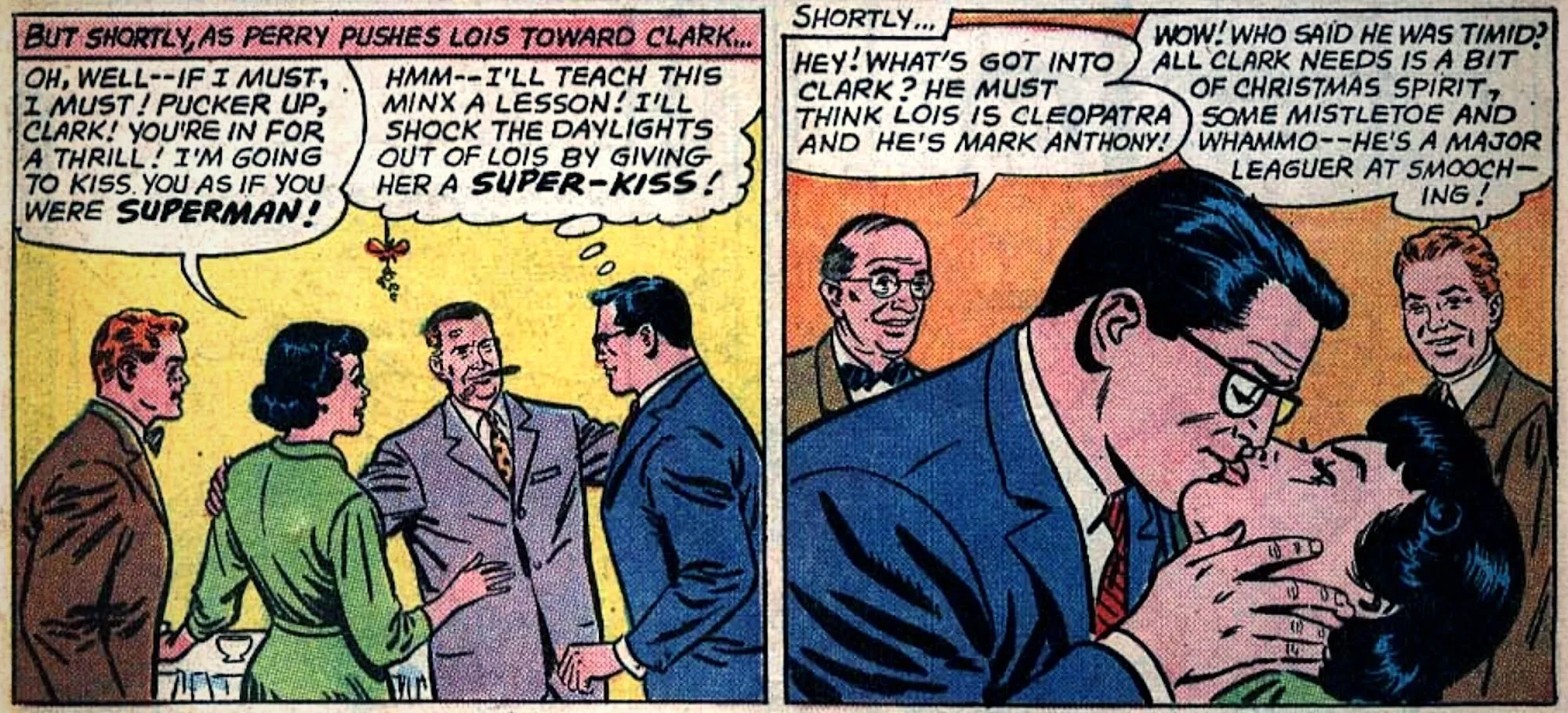 Superman Gives Lois Lane A Super-Kiss in Action Comics #306