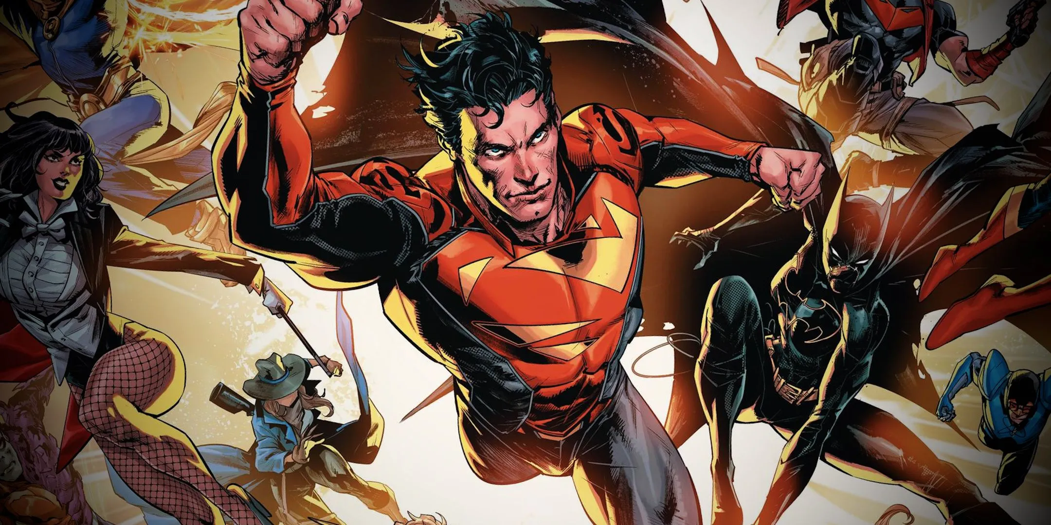 Superman Jon Kent and The Justice League Unlimited Comic Art