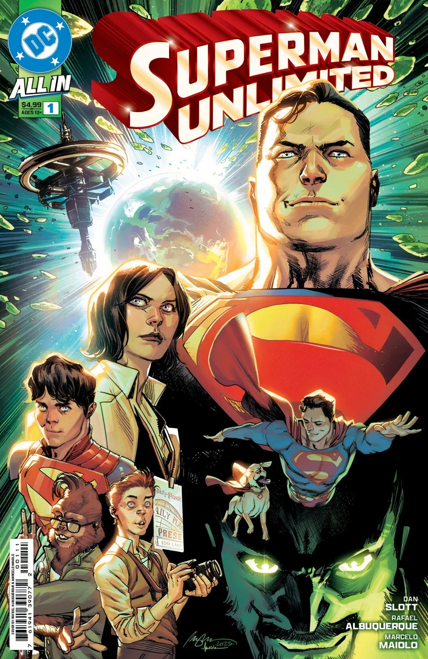 Superman Unlimited comic cover Superman Unlimited comic cover