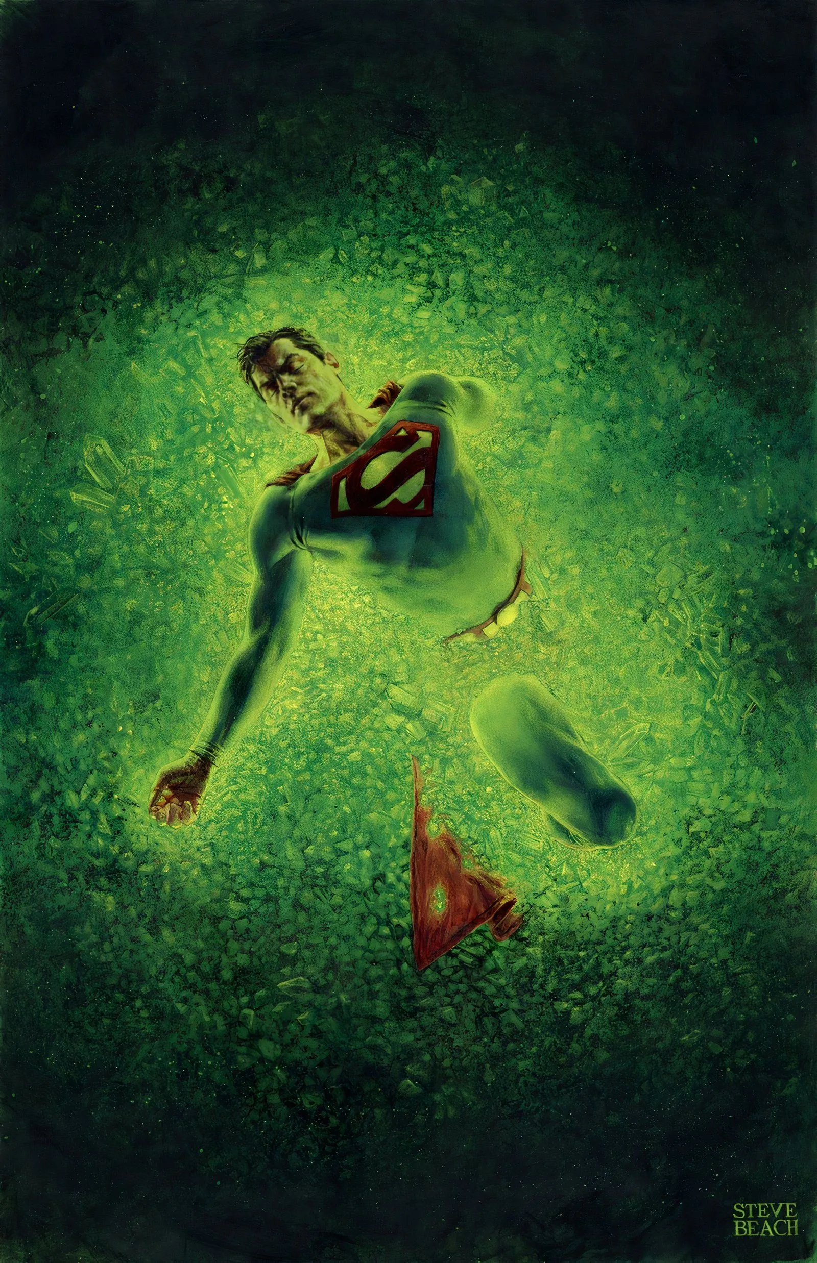 Capa do Superman Unlimited #2 kryptonita Capa do Superman Unlimited #2 kryptonita