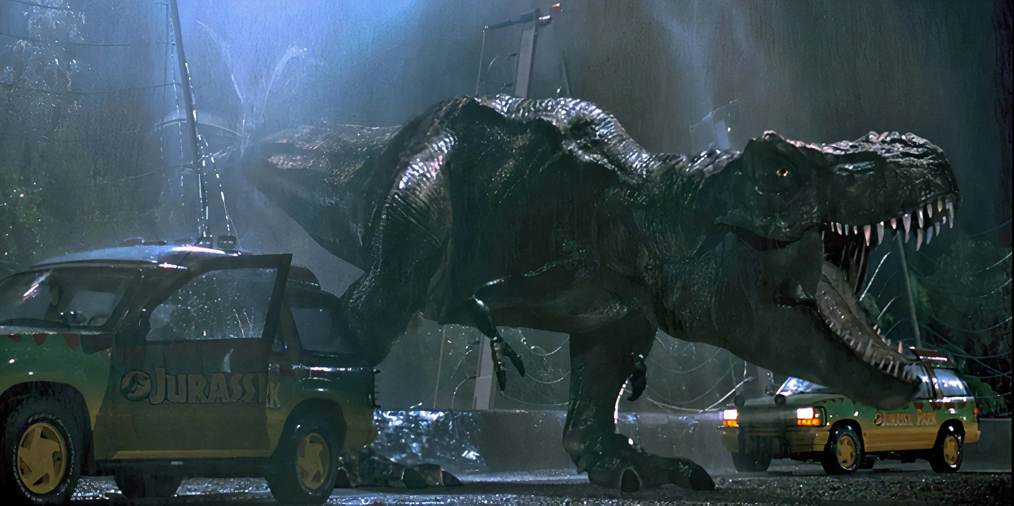 T-Rex escaping