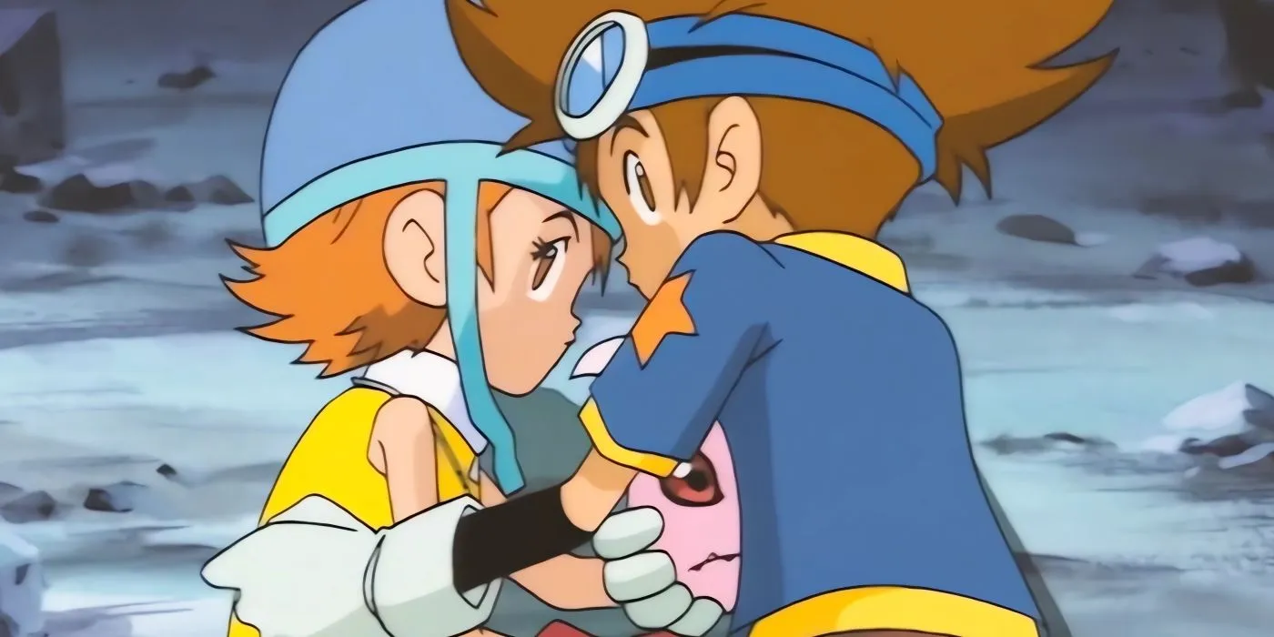 Tai protects Sora Tai protects Sora