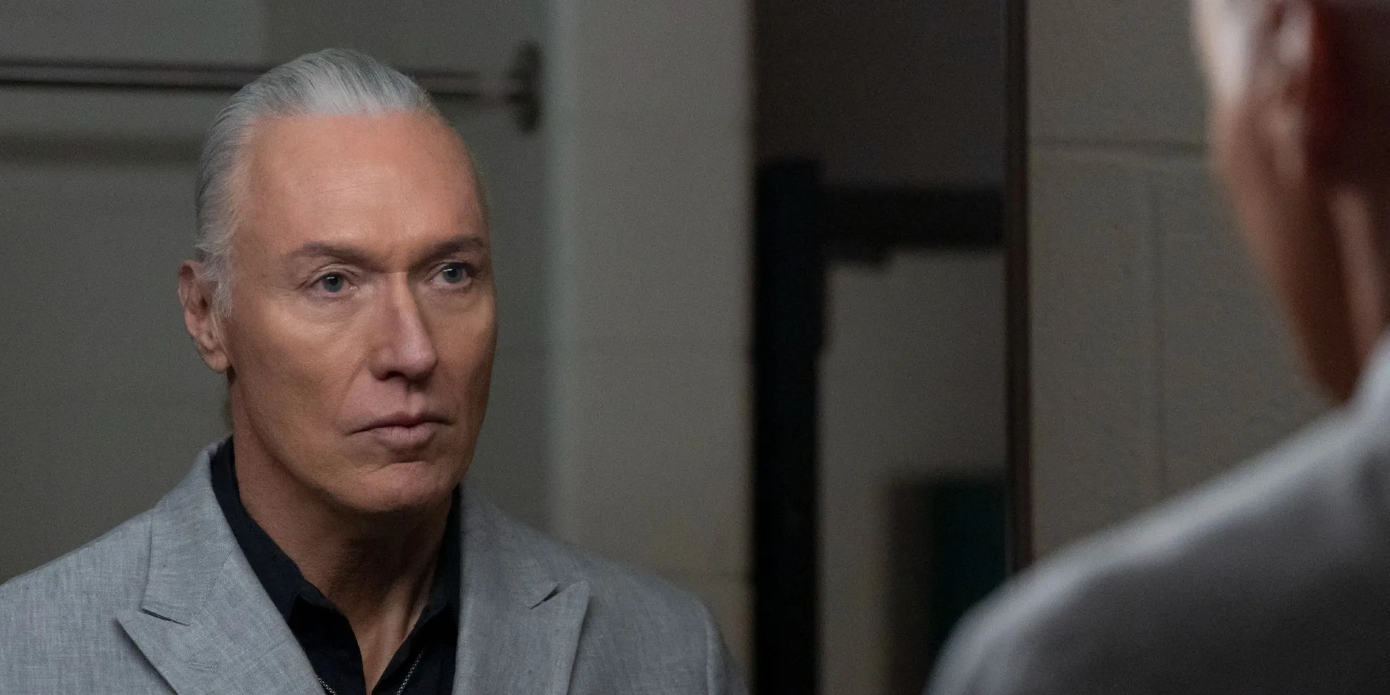 Terry Silver looking in the mirror in Cobra Kai season 6, part 3 Terry Silver looking in the mirror in Cobra Kai season 6, part 3