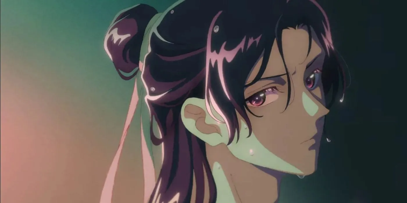 Jinshi in a dramatic wet scene Jinshi in a dramatic wet scene