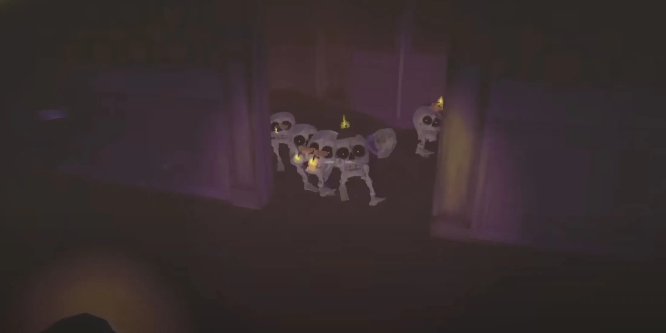The Bangers Creature grouped together to chase the REPO character. The Bangers Creature grouped together to chase the REPO character.