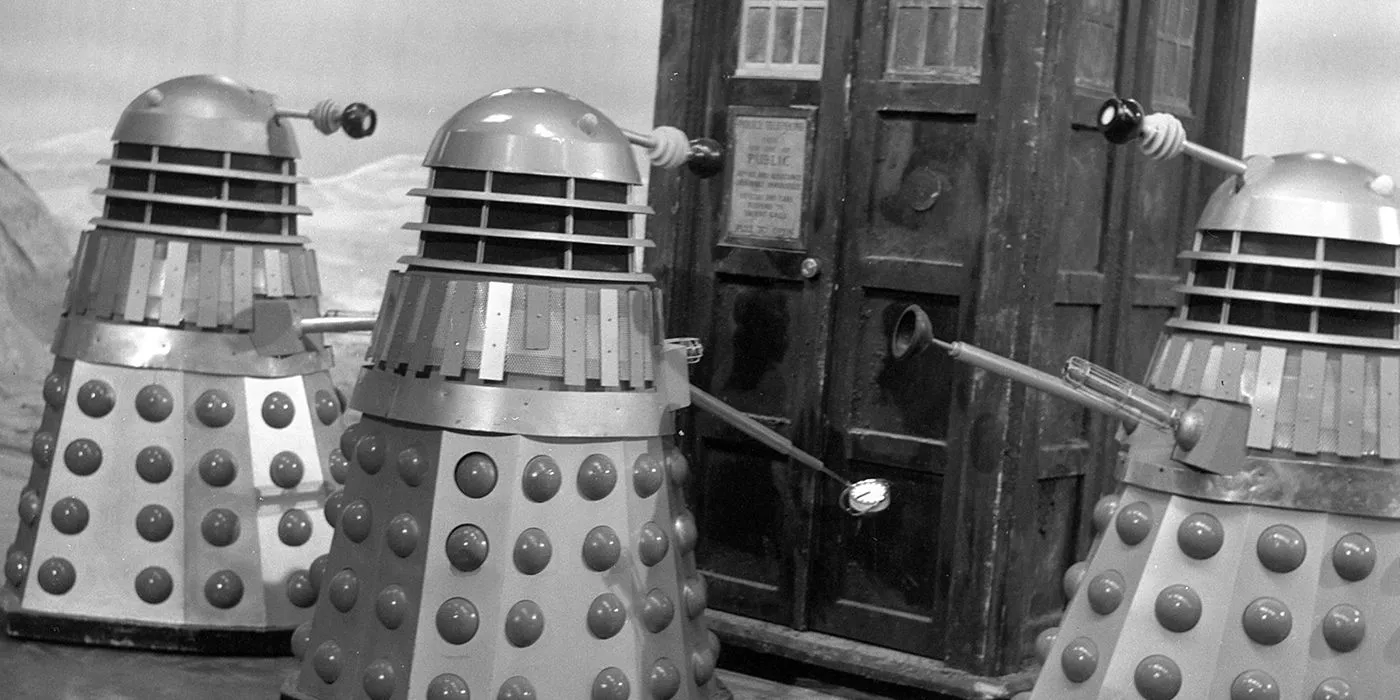 Daleks Surrounding the TARDIS Daleks Surrounding the TARDIS