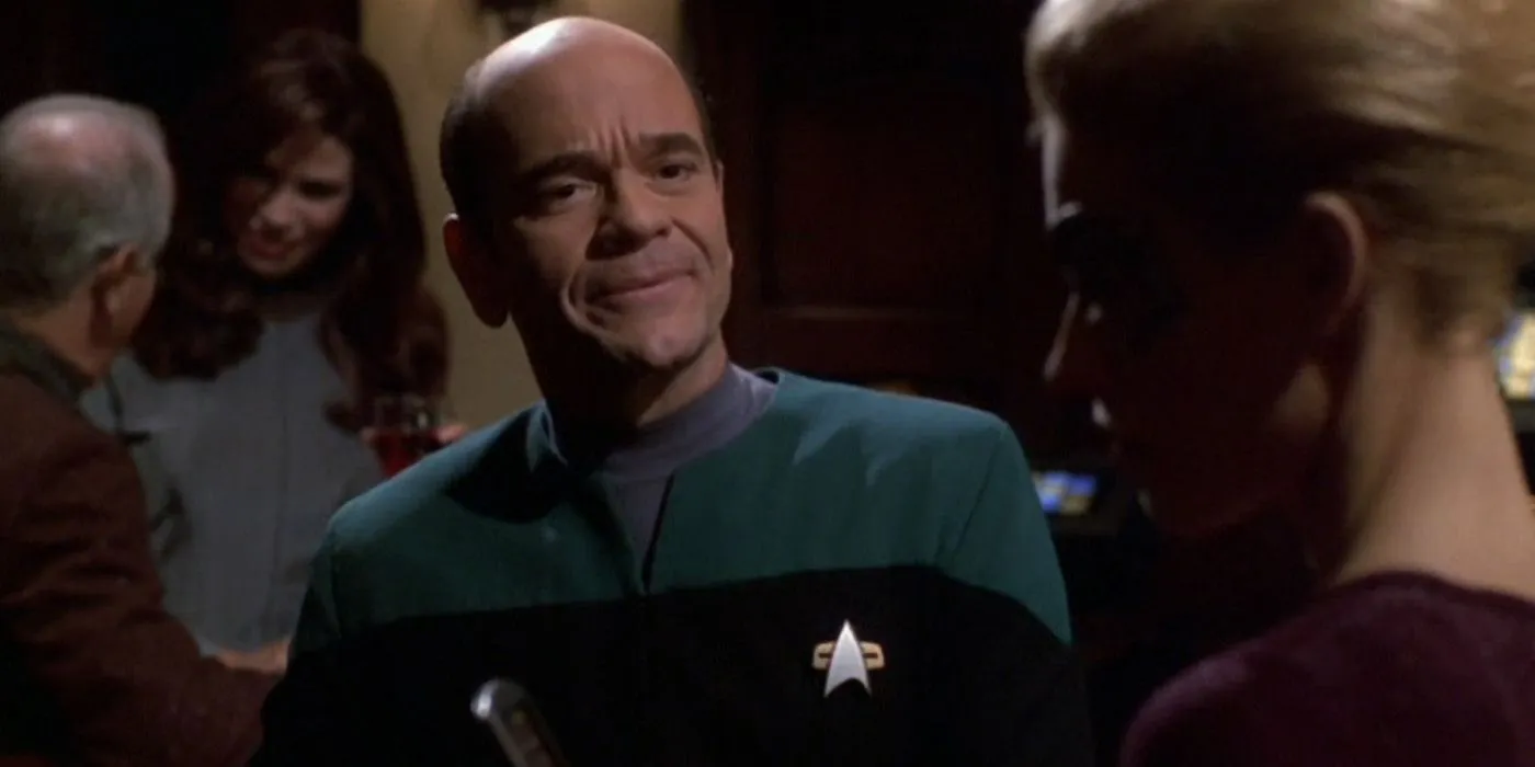 The Doctor with Seven of Nine on the Holodeck The Doctor with Seven of Nine on the Holodeck