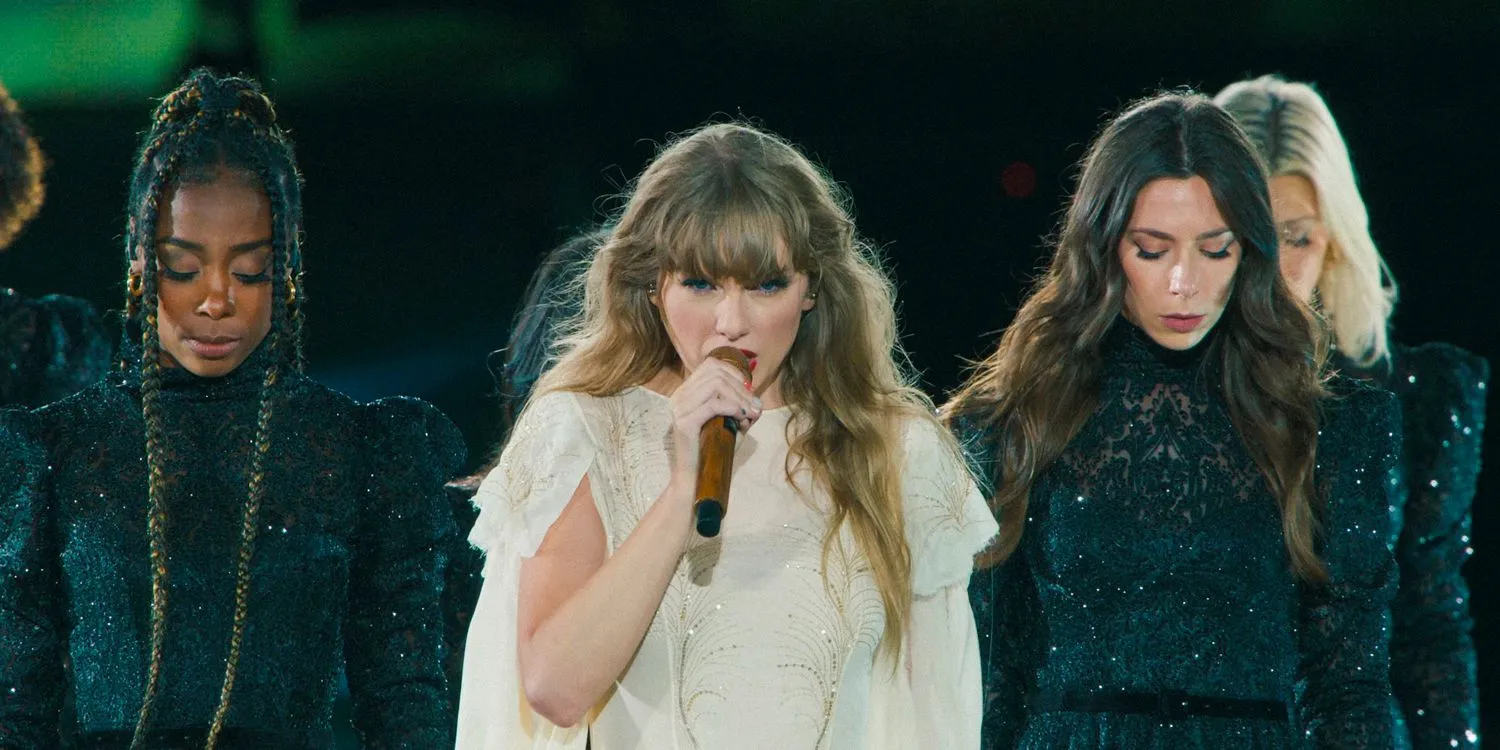 Taylor Swift performs from the Folklore era during The Eras Tour Taylor Swift performs from the Folklore era during The Eras Tour