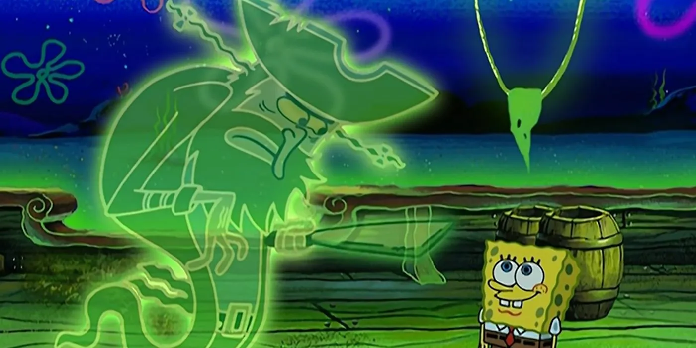 The Flying Dutchman talking to SpongeBob The Flying Dutchman talking to SpongeBob