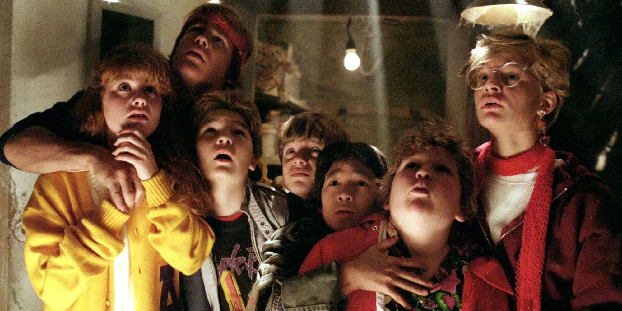 The Goonies hiding in the basement The Goonies hiding in the basement