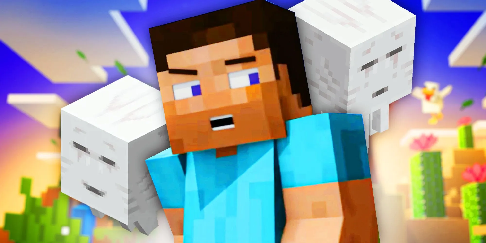 Facing a Ghast Facing a Ghast