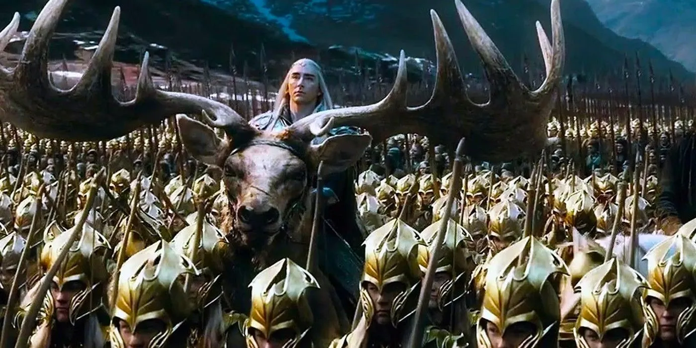 Thranduil leading his elves Thranduil leading his elves