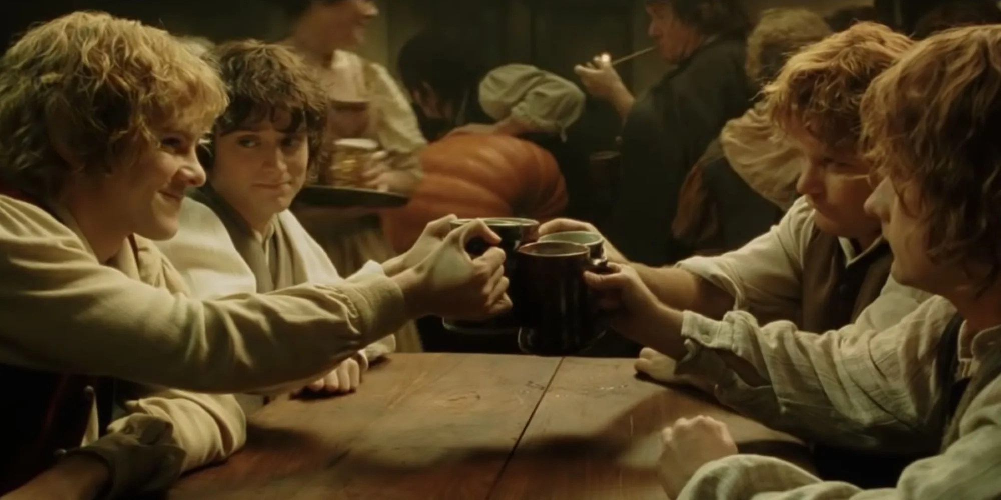 Hobbits at The Green Dragon