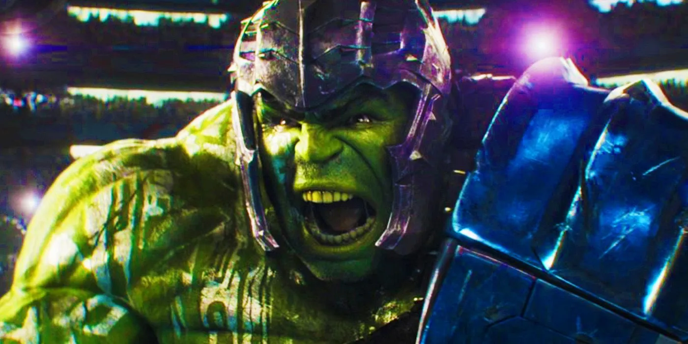 Hulk yelling at Thor in Thor: Ragnarok