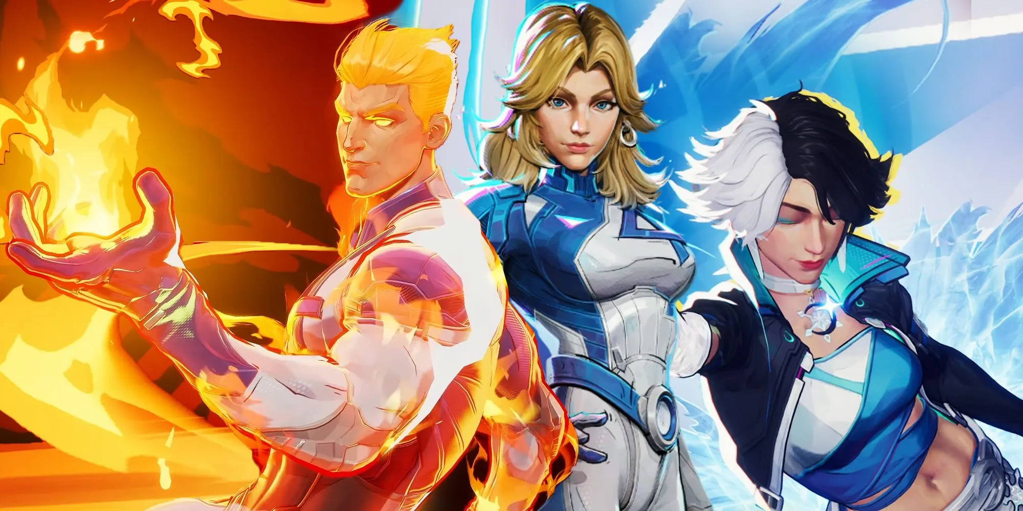 Human Torch with Luna Snow and Invisible Woman