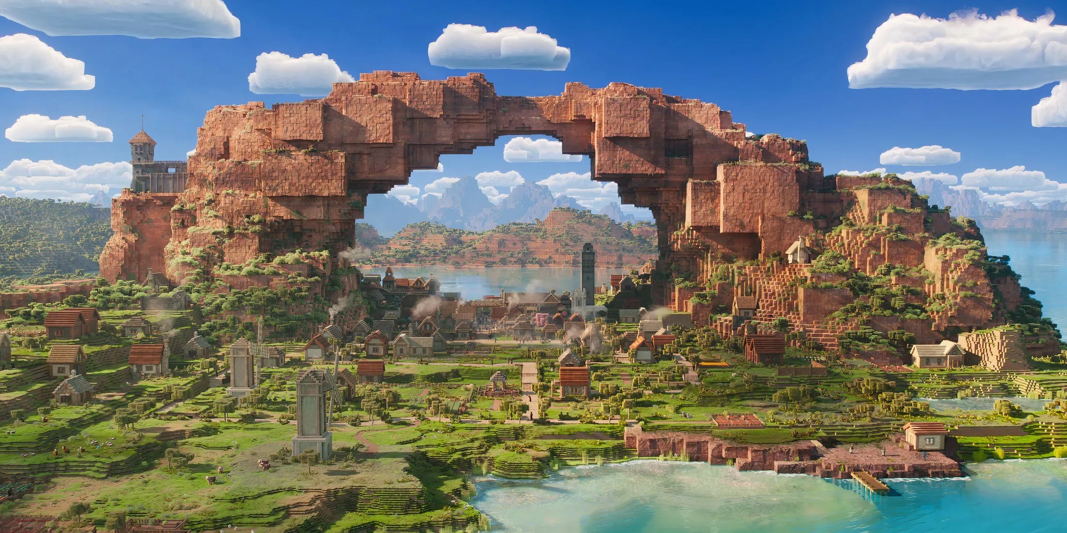 The Overworld in A Minecraft Movie