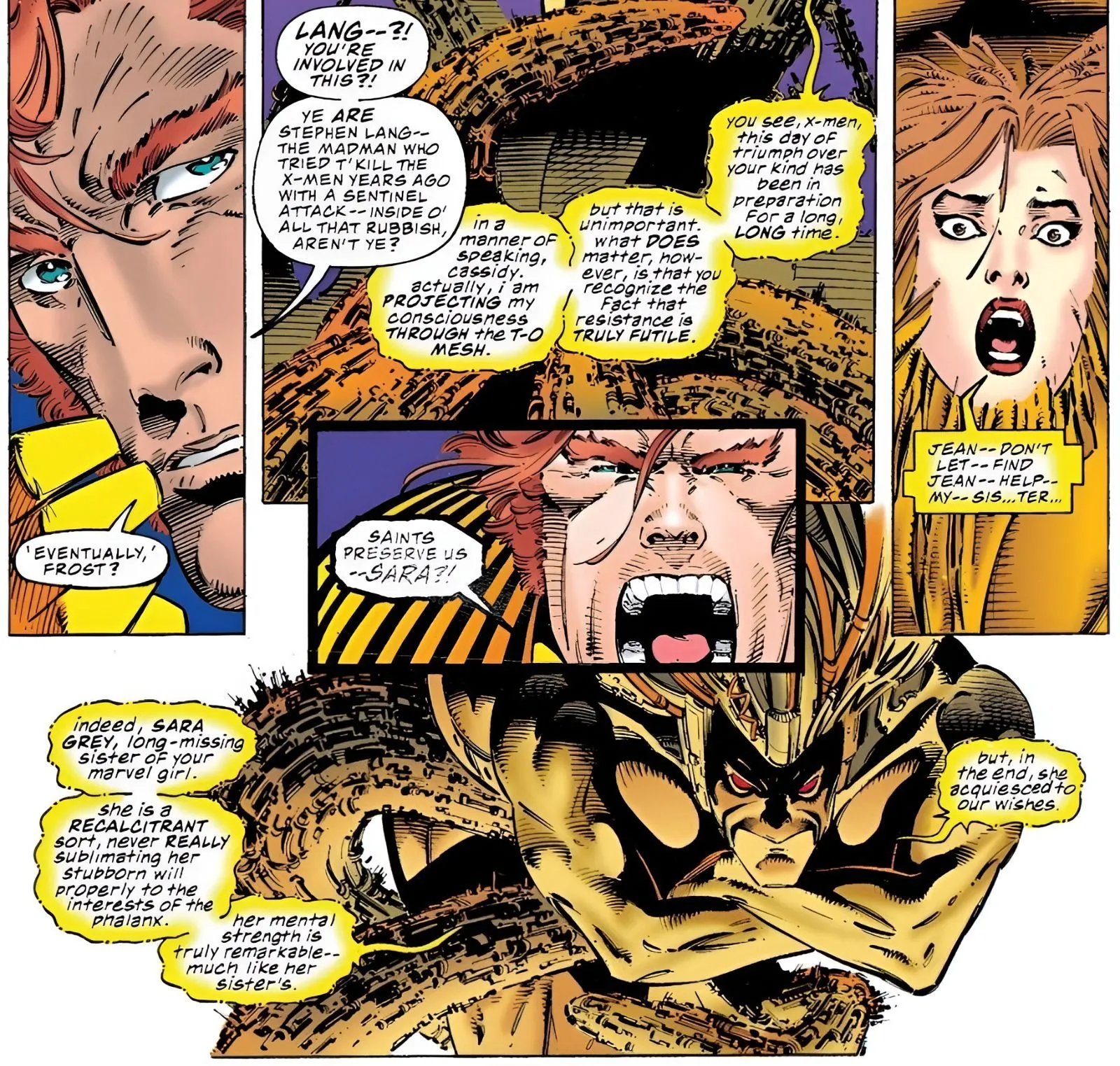 The Phalanx Absorbs Sara Grey While Banshee Screams