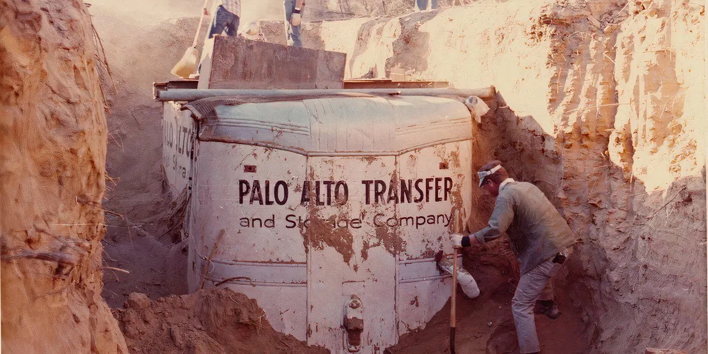 The truck used to hold the Chowchilla kidnapped children