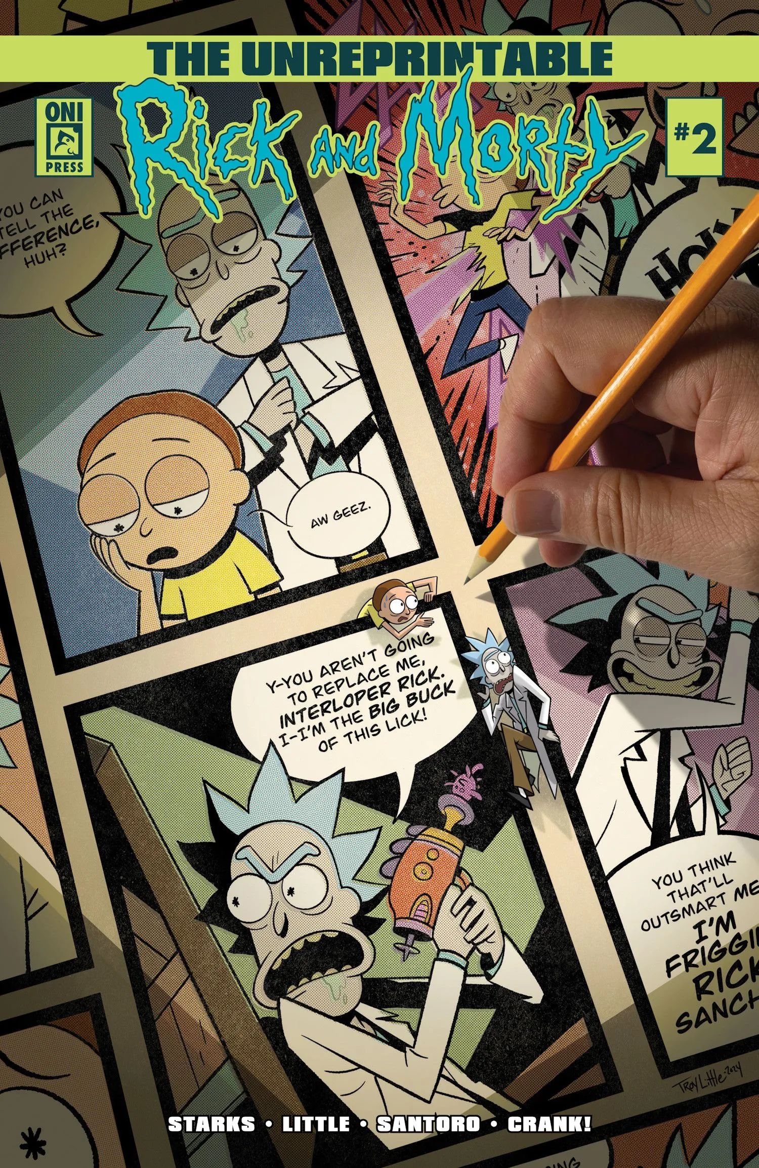 The Unreprintable Rick and Morty Comic #2 Cover Art