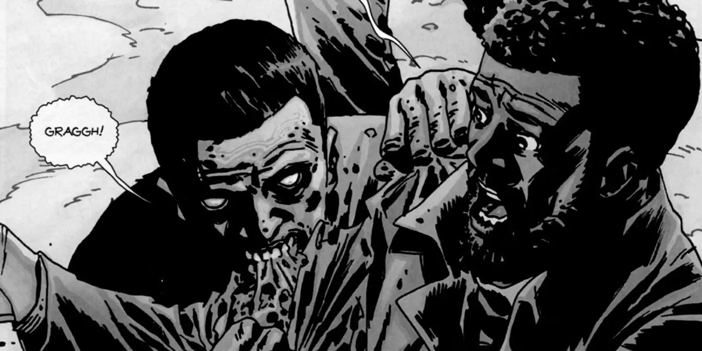 Morgan Jones is bitten by a zombie Morgan Jones is bitten by a zombie