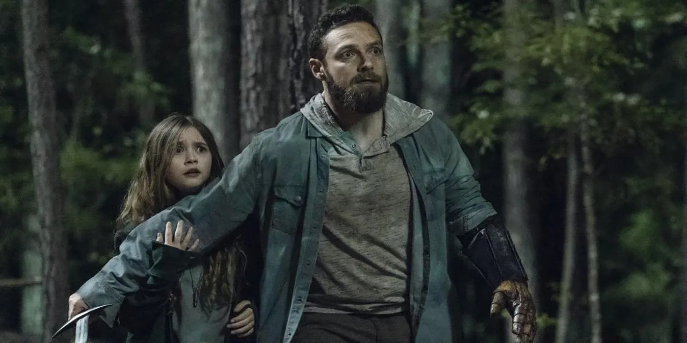 Gracie and Aaron in The Walking Dead