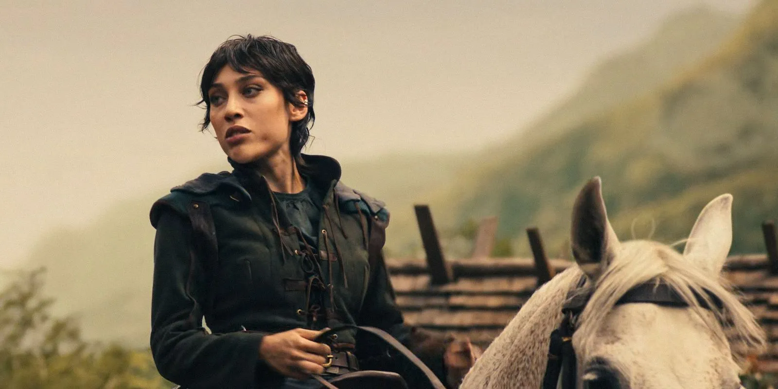 Faile Bashere (Isabella Bucceri) riding a horse in The Wheel of Time Season 3 Episode 5 Faile Bashere (Isabella Bucceri) riding a horse in The Wheel of Time Season 3 Episode 5