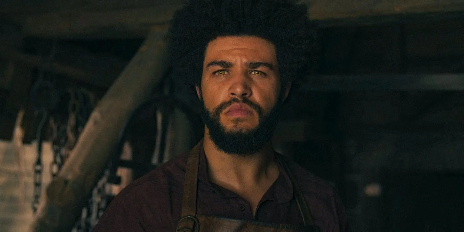 Perrin Aybara (Marcus Rutherford) observing his surroundings in The Wheel of Time Season 3 Ep 7