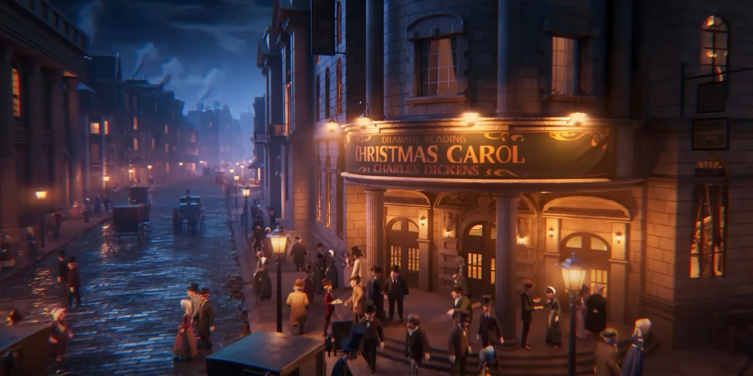 An exterior view of a theater showing 'The King of Kings' An exterior view of a theater showing 'The King of Kings'