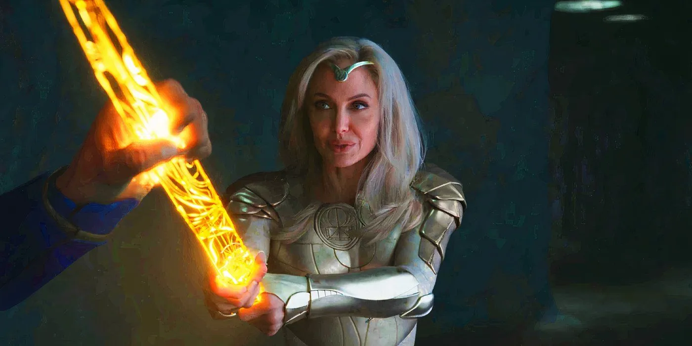 Thena fighting Ikaris