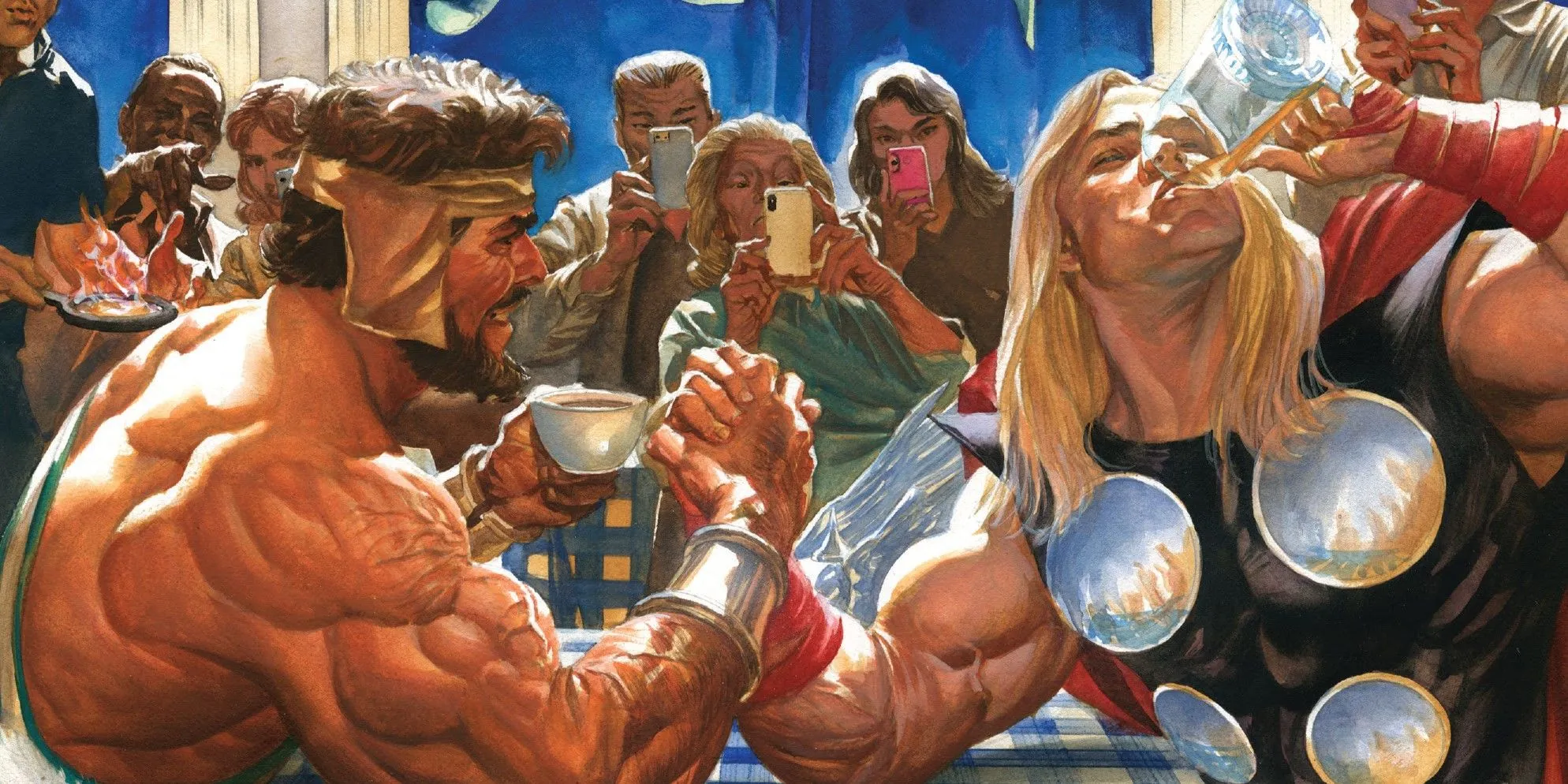 Thor and Hercules Arm Wrestle Thor and Hercules Arm Wrestle