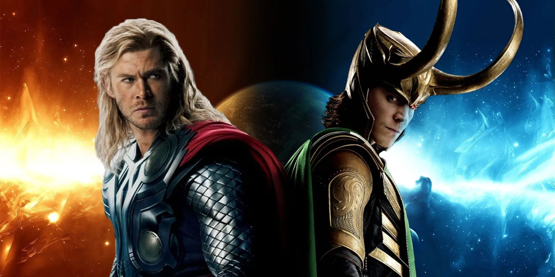 Chris Hemsworth as Thor and Tom Hiddleston as Loki - Best Superhero Rivalries Chris Hemsworth as Thor and Tom Hiddleston as Loki - Best Superhero Rivalries