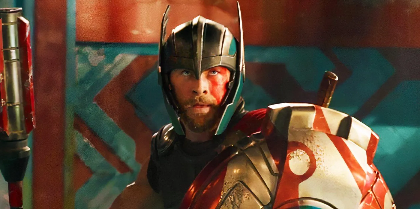 Thor ready to fight in Thor: Ragnarok