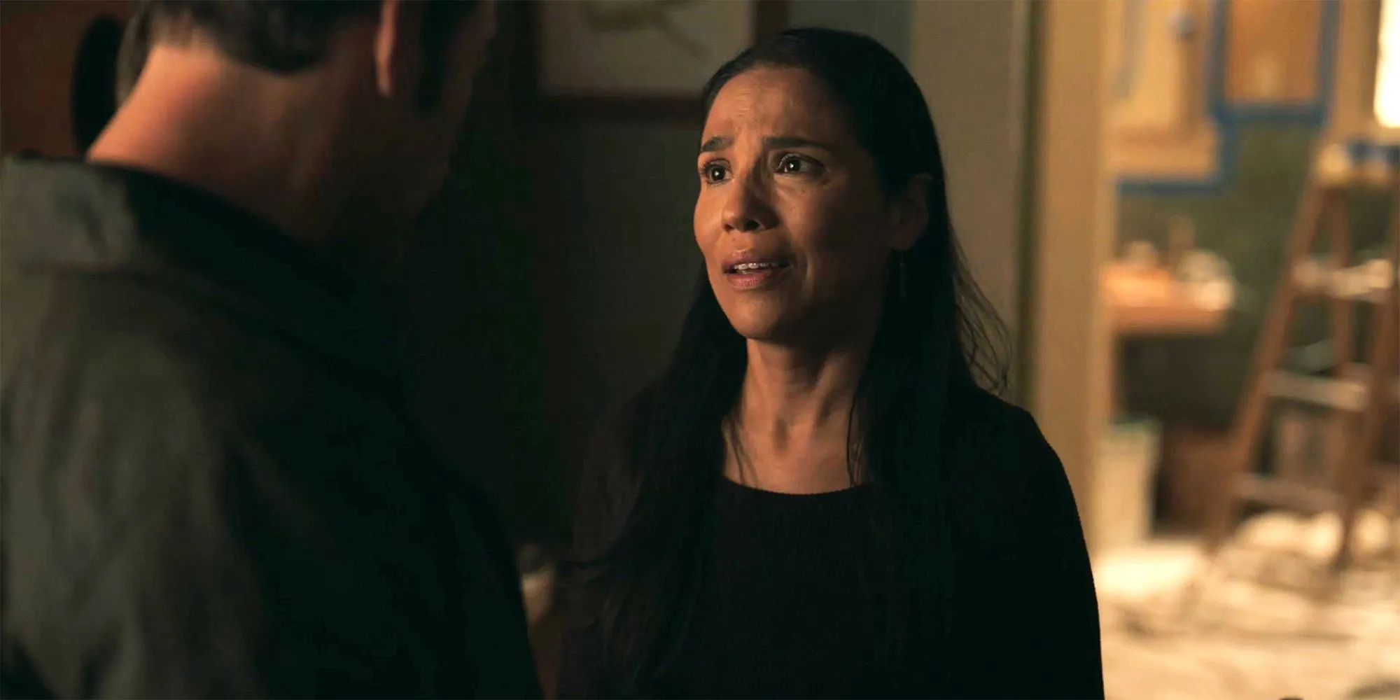 Tonantzin Carmelo as Tish talking to Mike in NCIS Origins