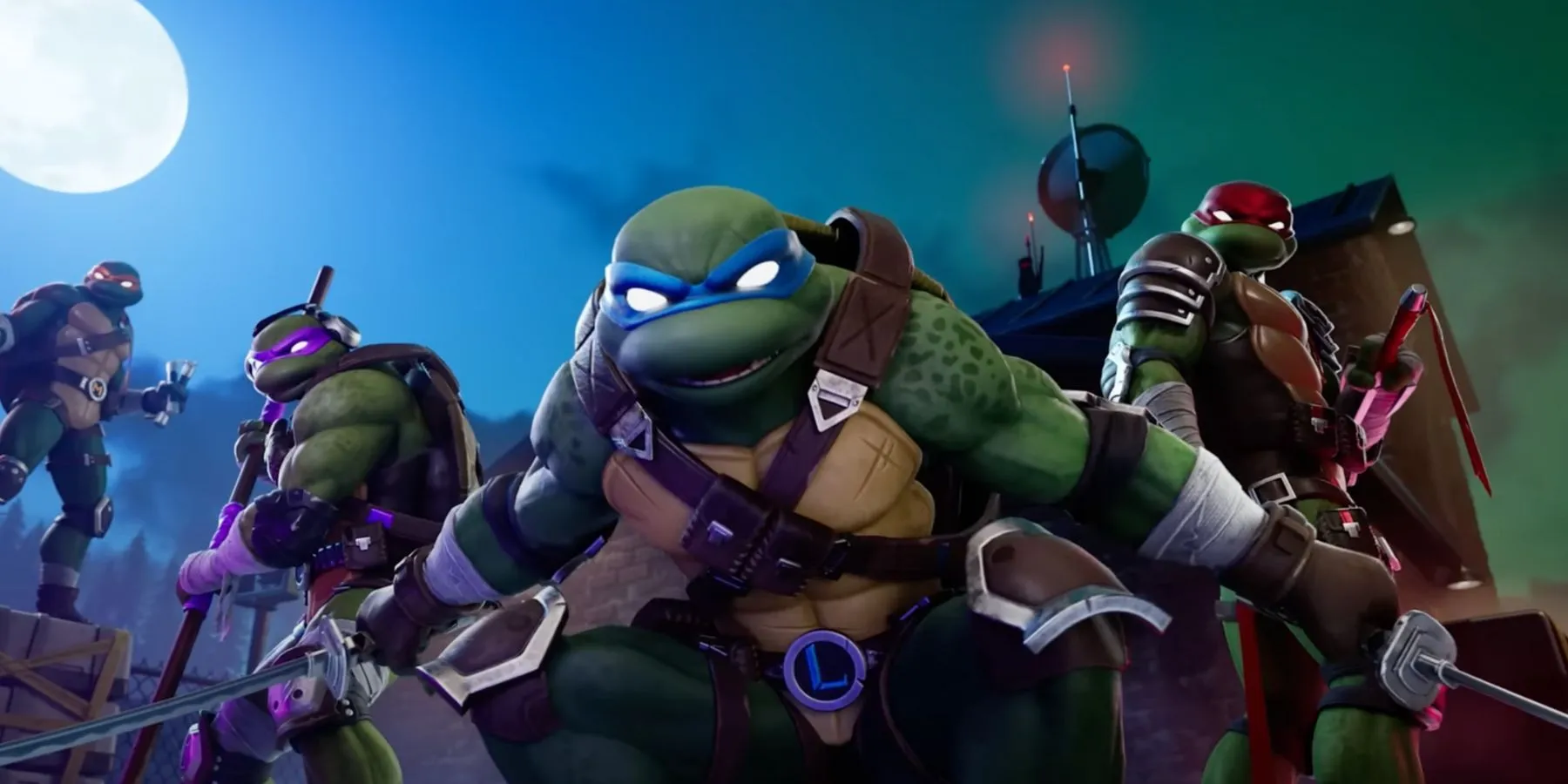 TMNT Mythic Weapons in Fortnite TMNT Mythic Weapons in Fortnite